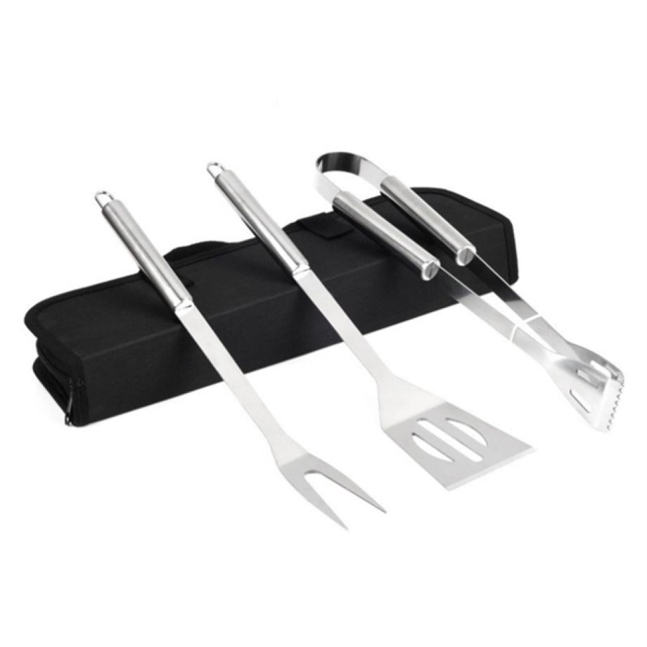3-Piece Stainless Steel Bbq Grill Tools Set 2