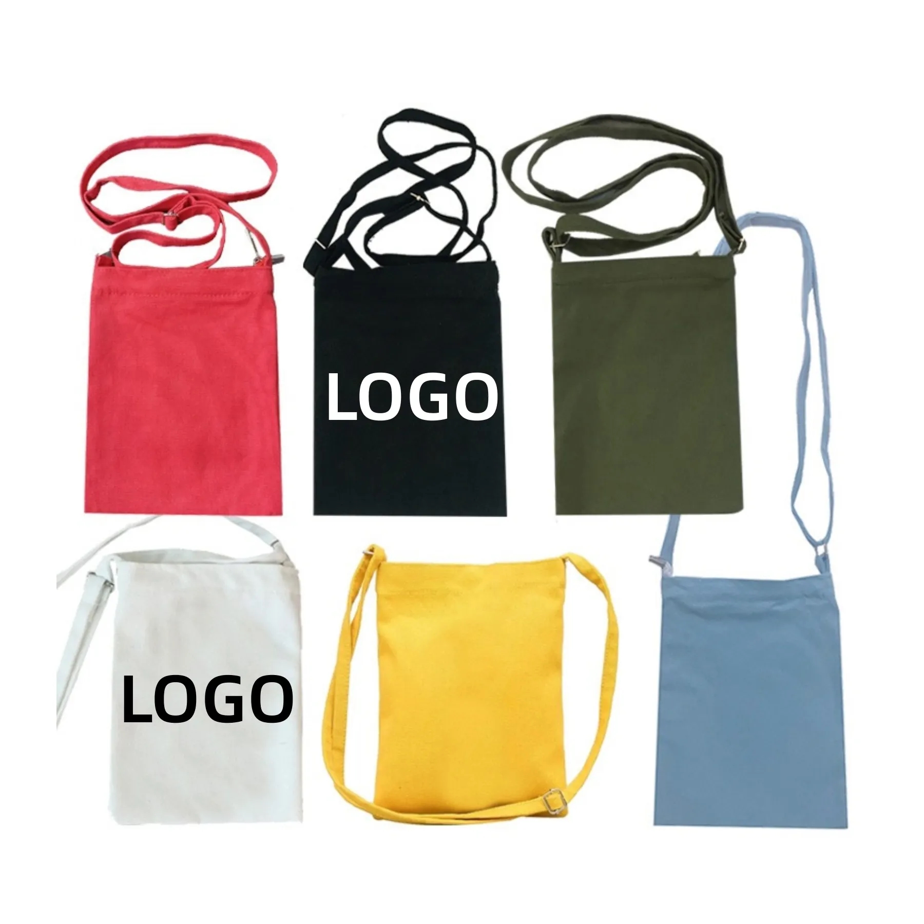 Personalized Blank Crossbody Canvas Bag 2