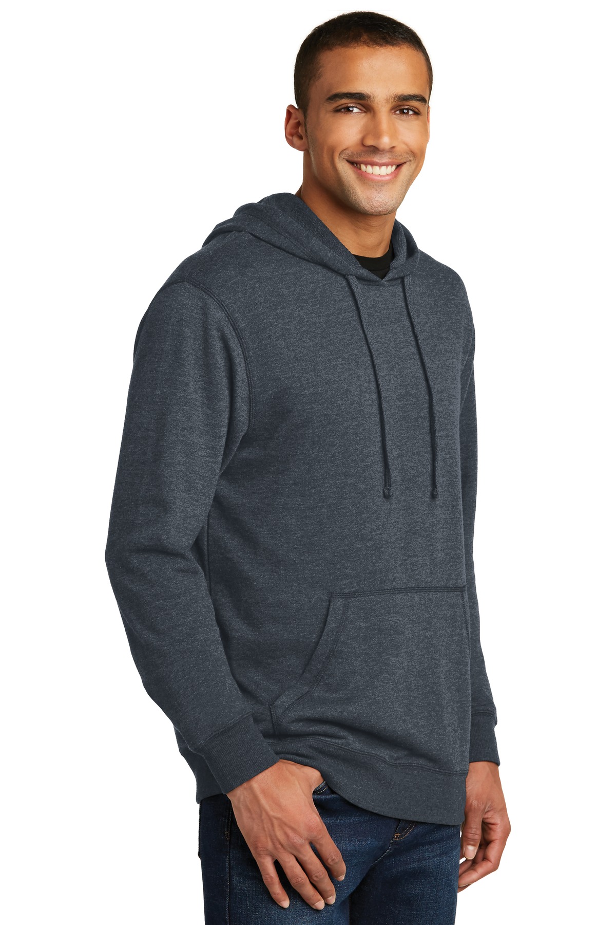 District Lightweight Fleece Hoodie. DM391, custom hoodie or sweatshirt with logo imprint 9