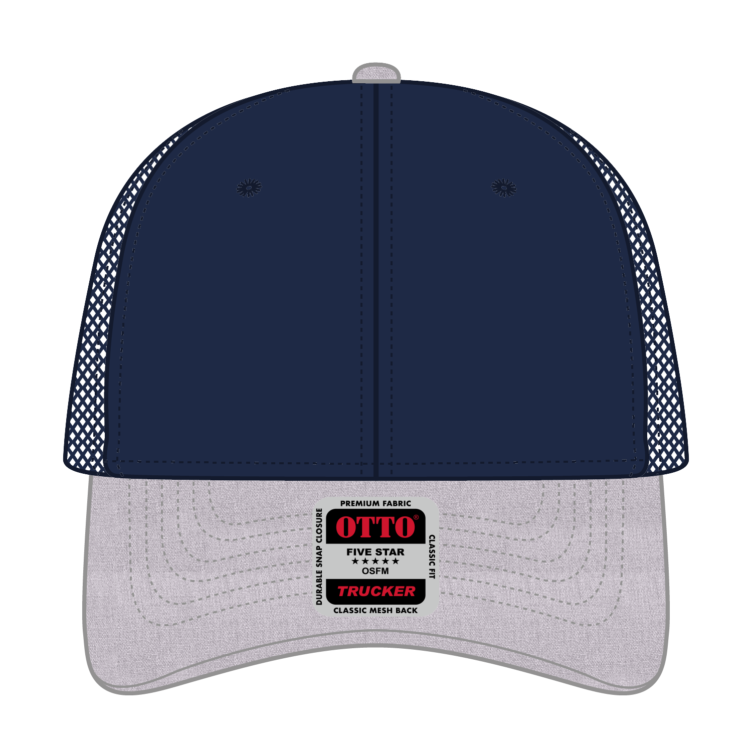 OTTO CAP® 6 Panel Low Profile Mesh Back Trucker Hat 148