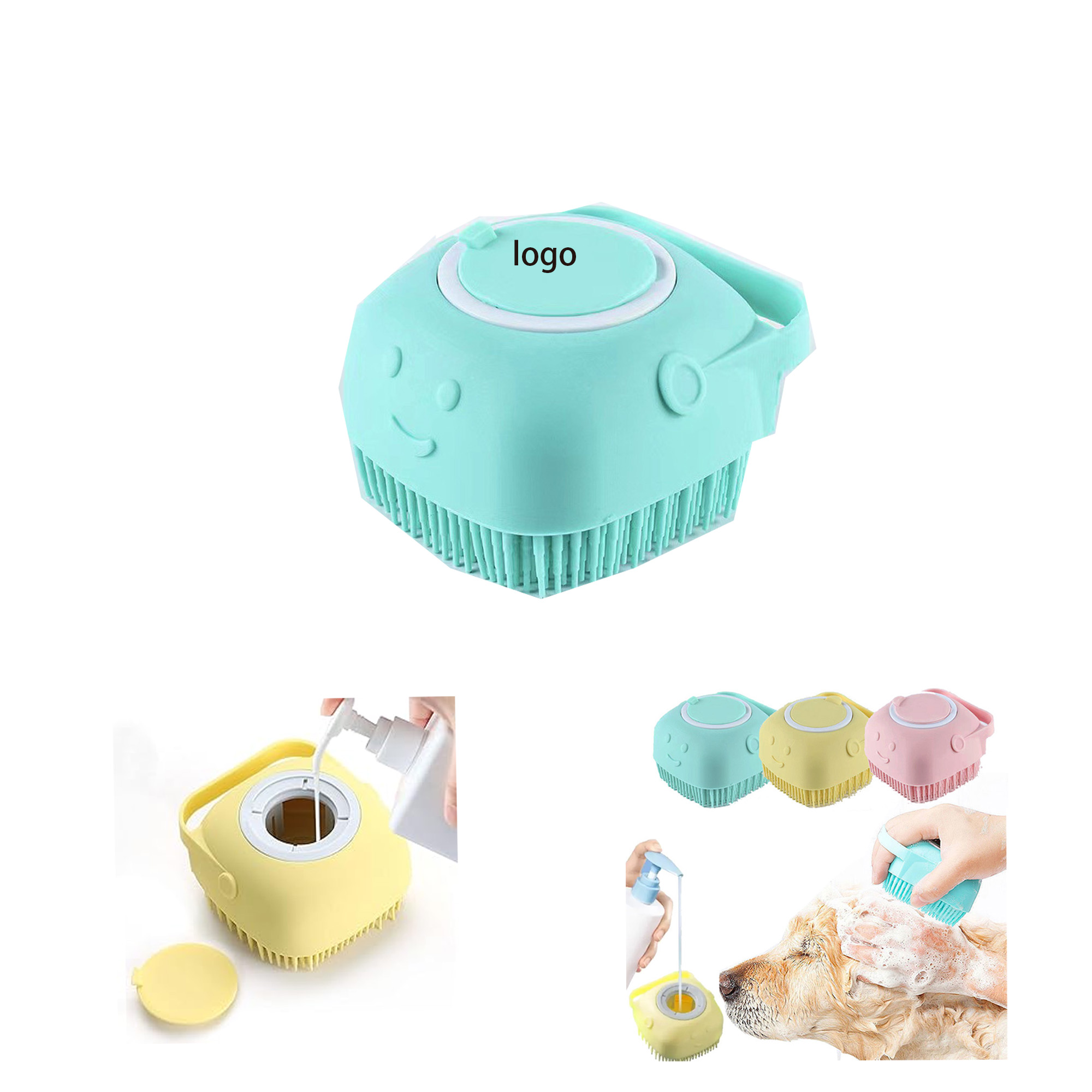 Silicone Pet Bath Comb 2