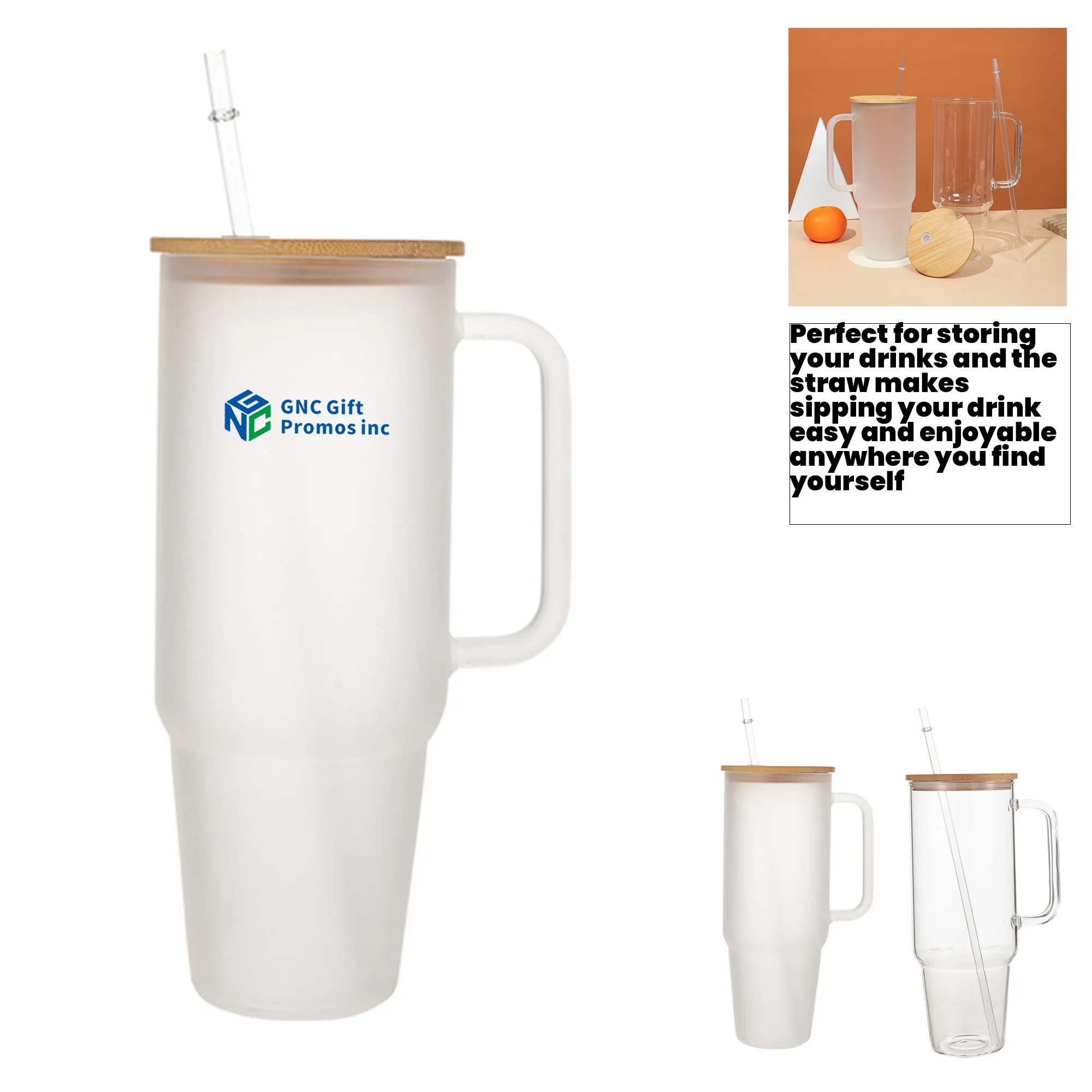 40oz Glass Car Water Bottle 3