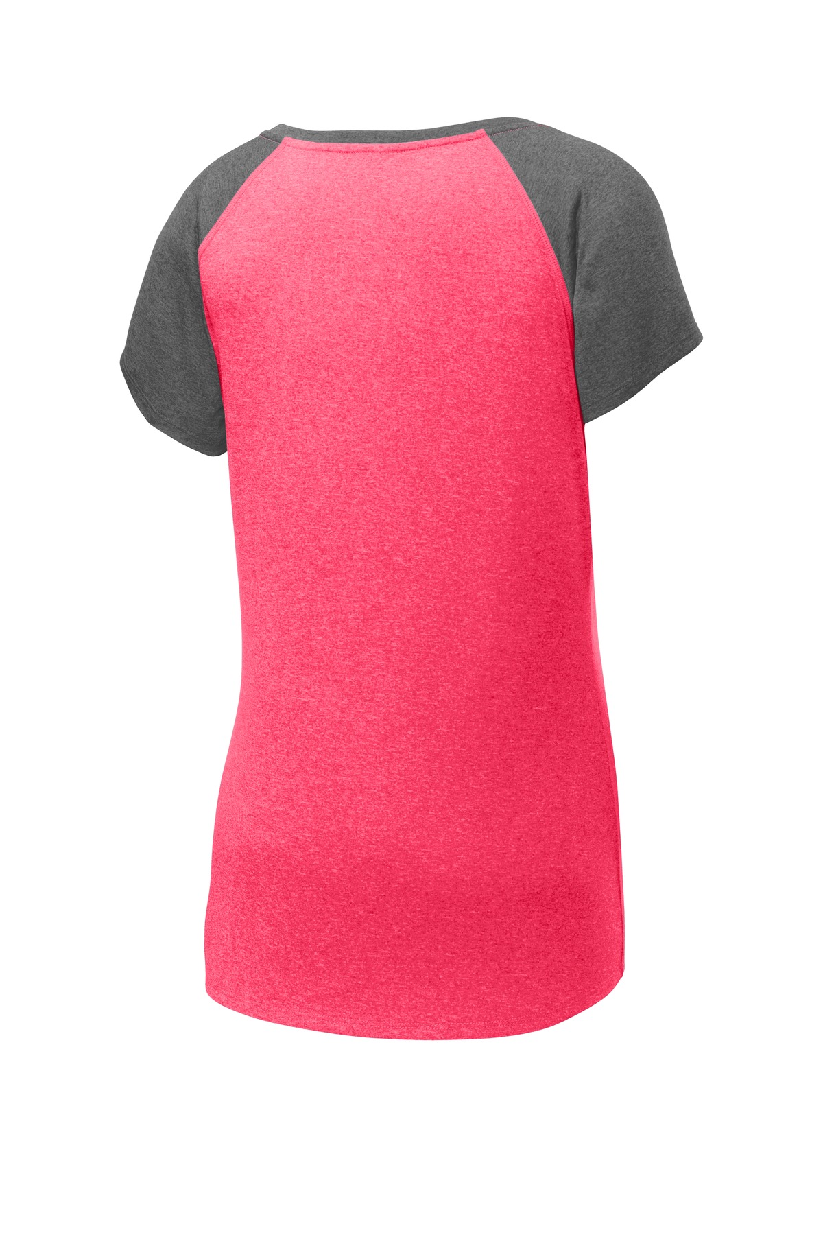 Sport-Tek Women's Heather-On-Heather Contender Scoop Neck Tee. LST362 2