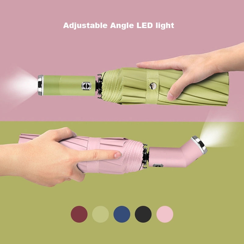 Custom Auto Open & Close umbrella with led light 2