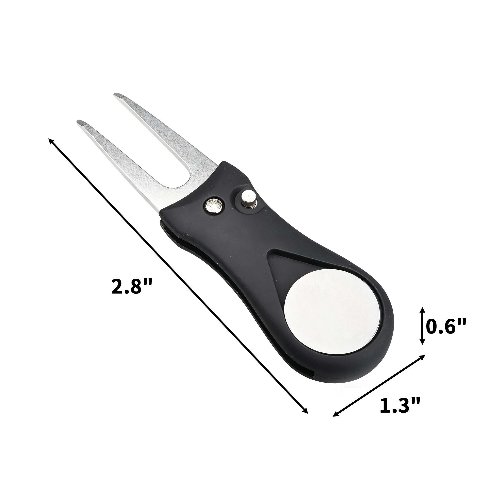 Foldable Divot Repair Tool With Magnetic Ball Marker 4