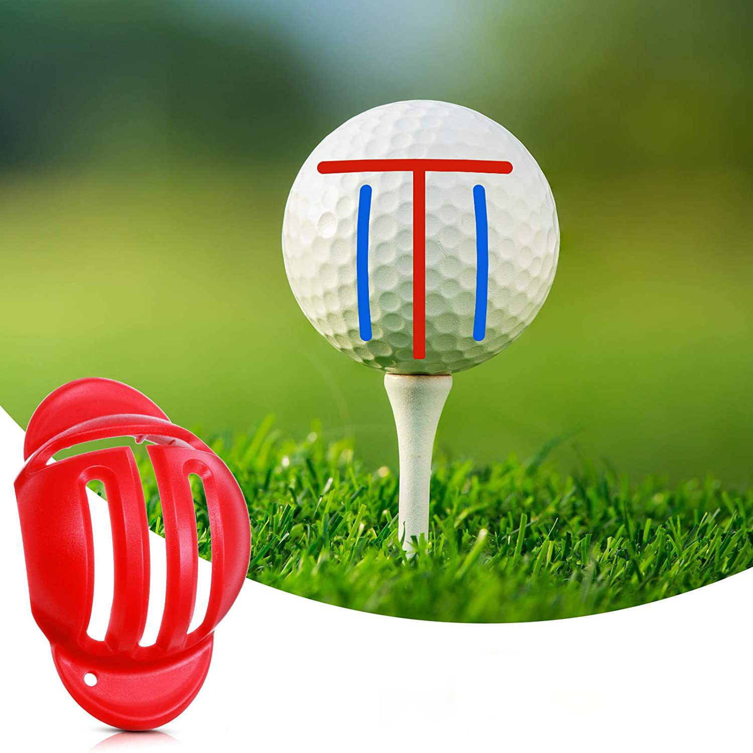 Golf Ball Alignment Tool with Marker Pen 5
