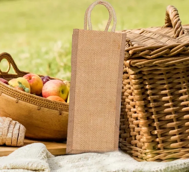 Jute Wine Bags - Non Printed 2