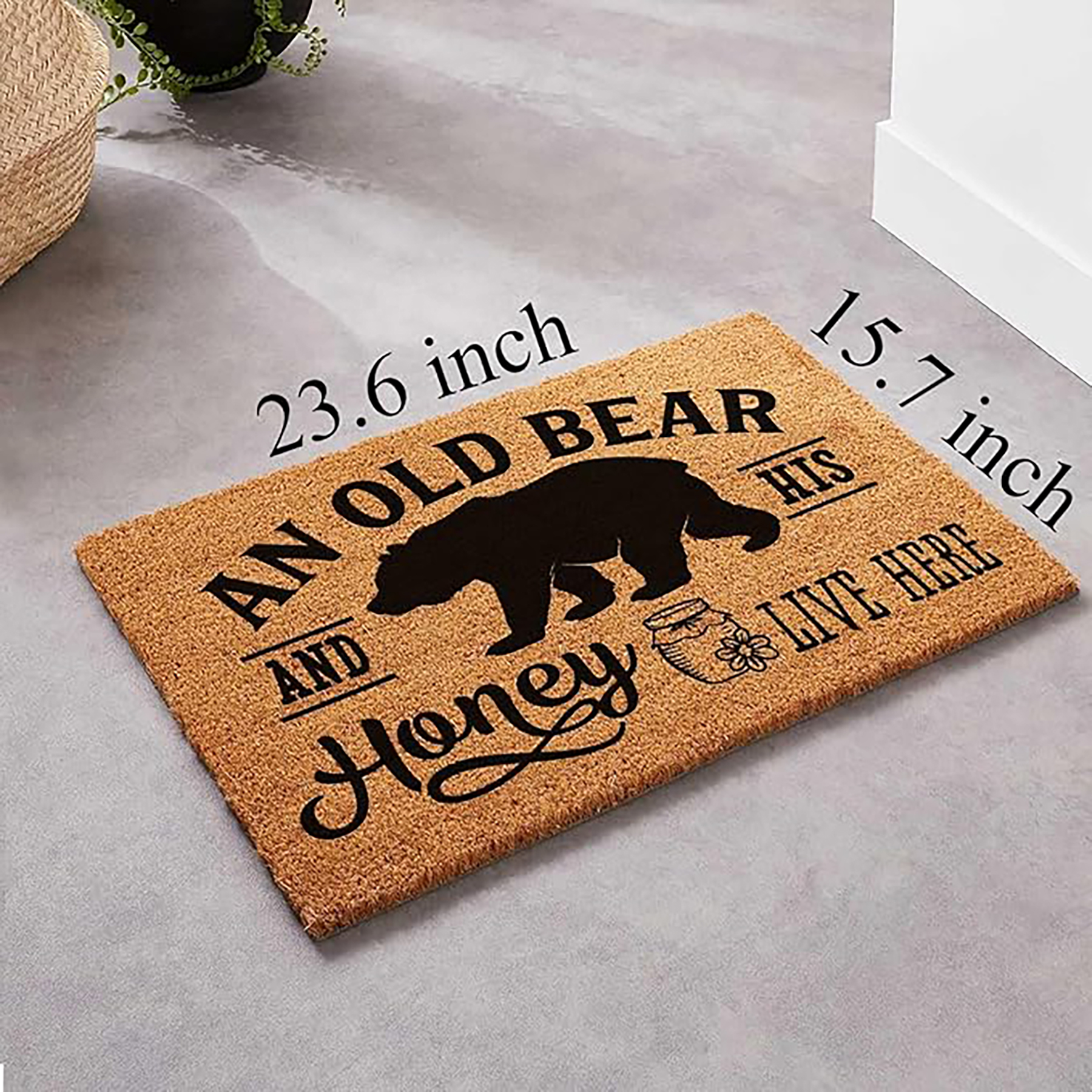 Coconut Shell Fiber Door Mat, Customizable 9