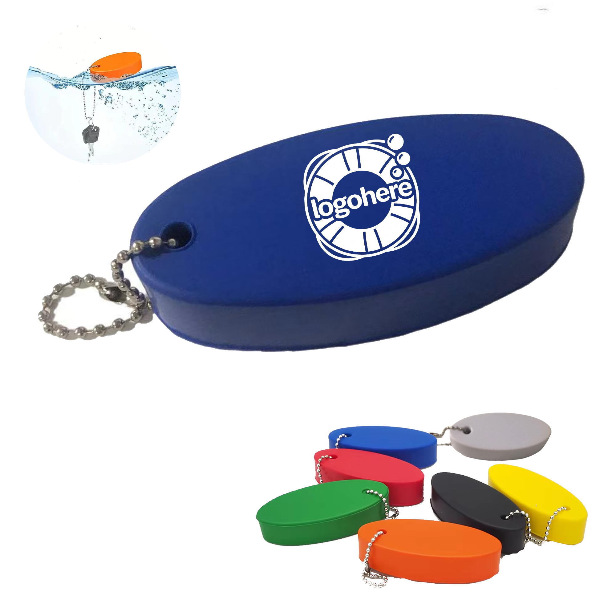 Custom PU Floating Keychain 2