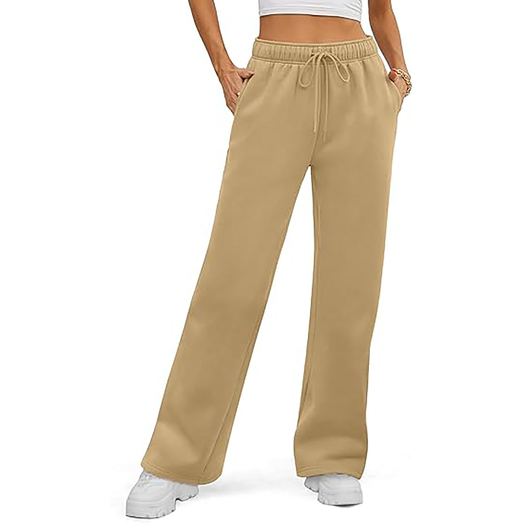 Women's Loose Fleece Sweatpants 10