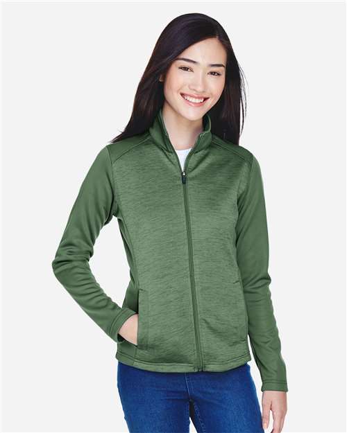 Women's Newbury Colorblock Mélange Fleece Full-Zip Jacket - DG796W 10