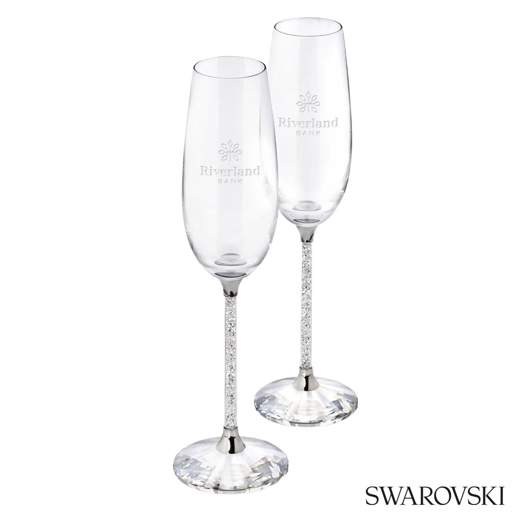 Swarovski® Crystalline Toasting Flutes (Set of 2) 10