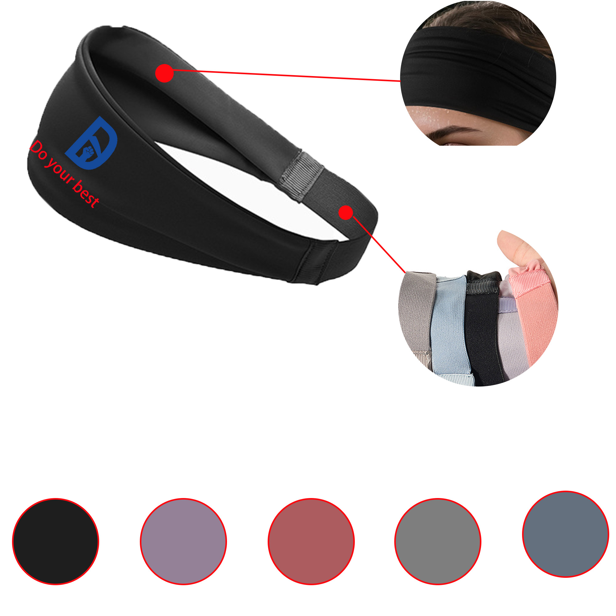 Absorbent Workout Headscarf MOQ 50 2
