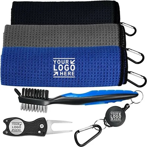 3 Pieces Golf Towels Cleaning Kit 5