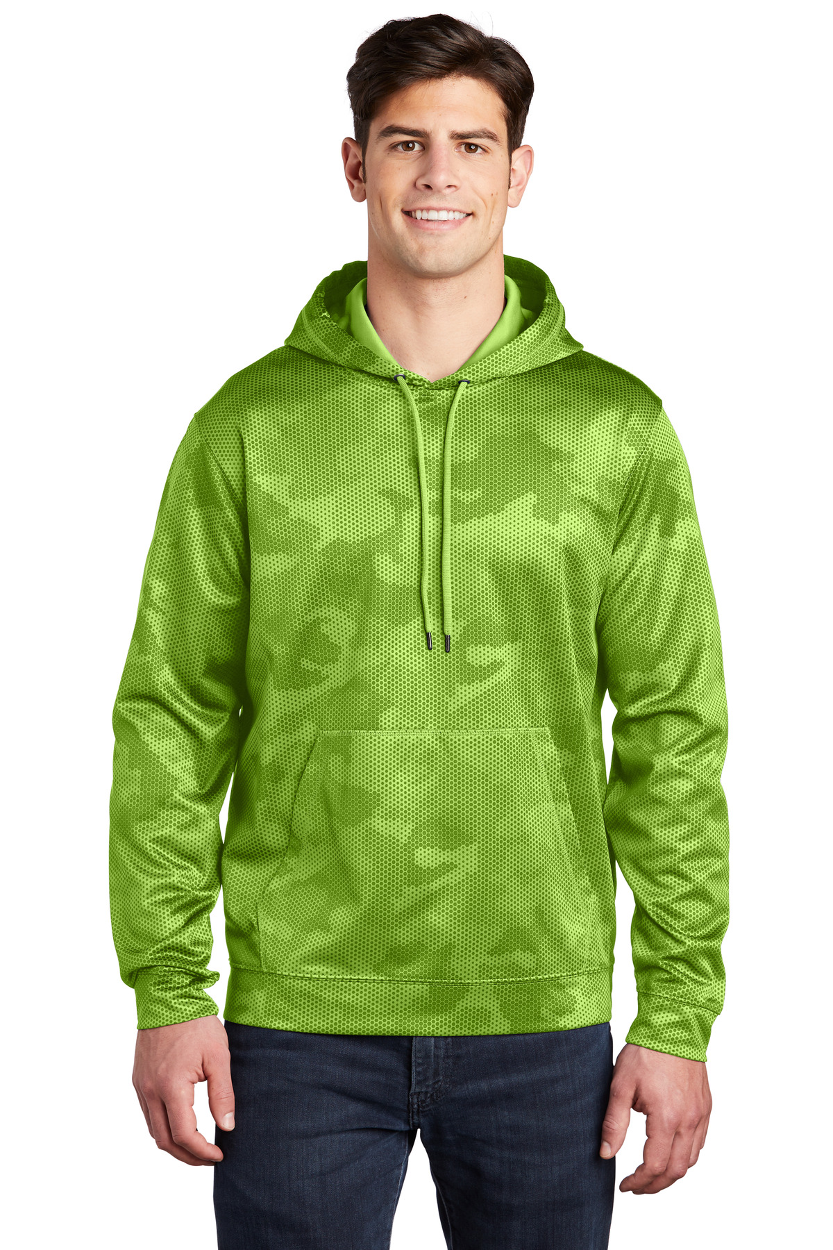 Sport-Tek Sport-Wick CamoHex Fleece Hooded Pullover. ST240 30