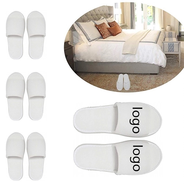 Short plush hotel slippers 2