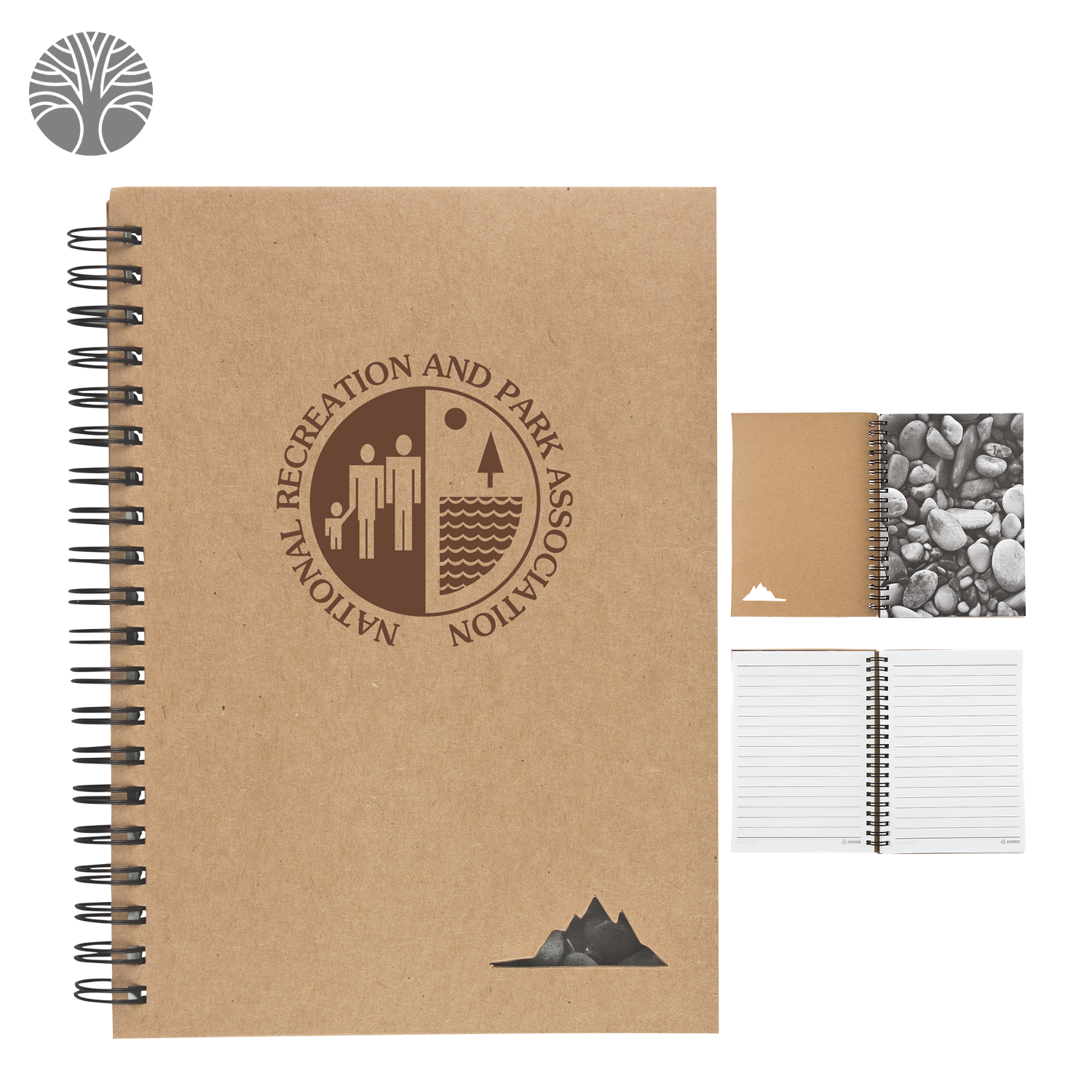 5" X 7" Spiral Stone Paper Notebook 3