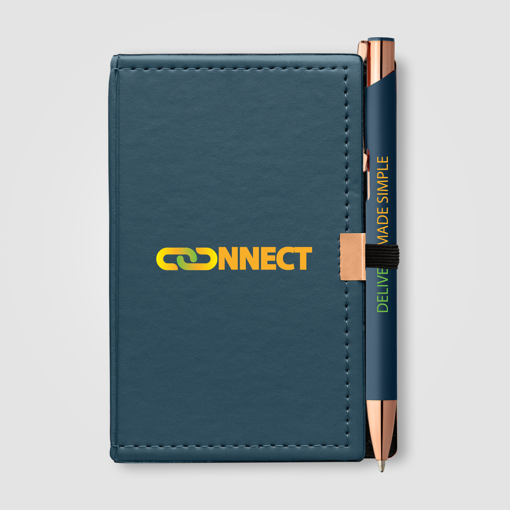 Note Caddy & Crosby Rose Gold Pen Gift Set