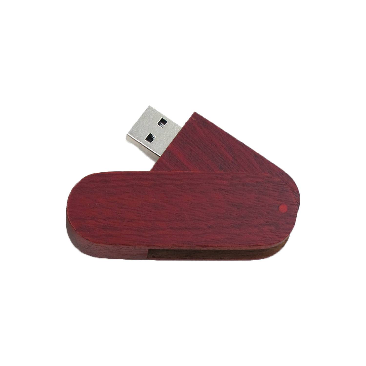 Bamboo Rotated Usb Flash Drives 16Gb 6