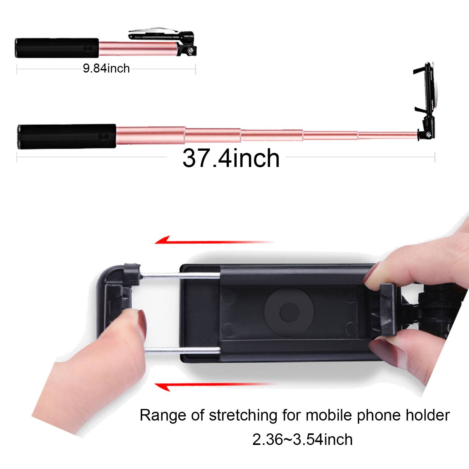 Extendable Aluminum Selfie Stick 5