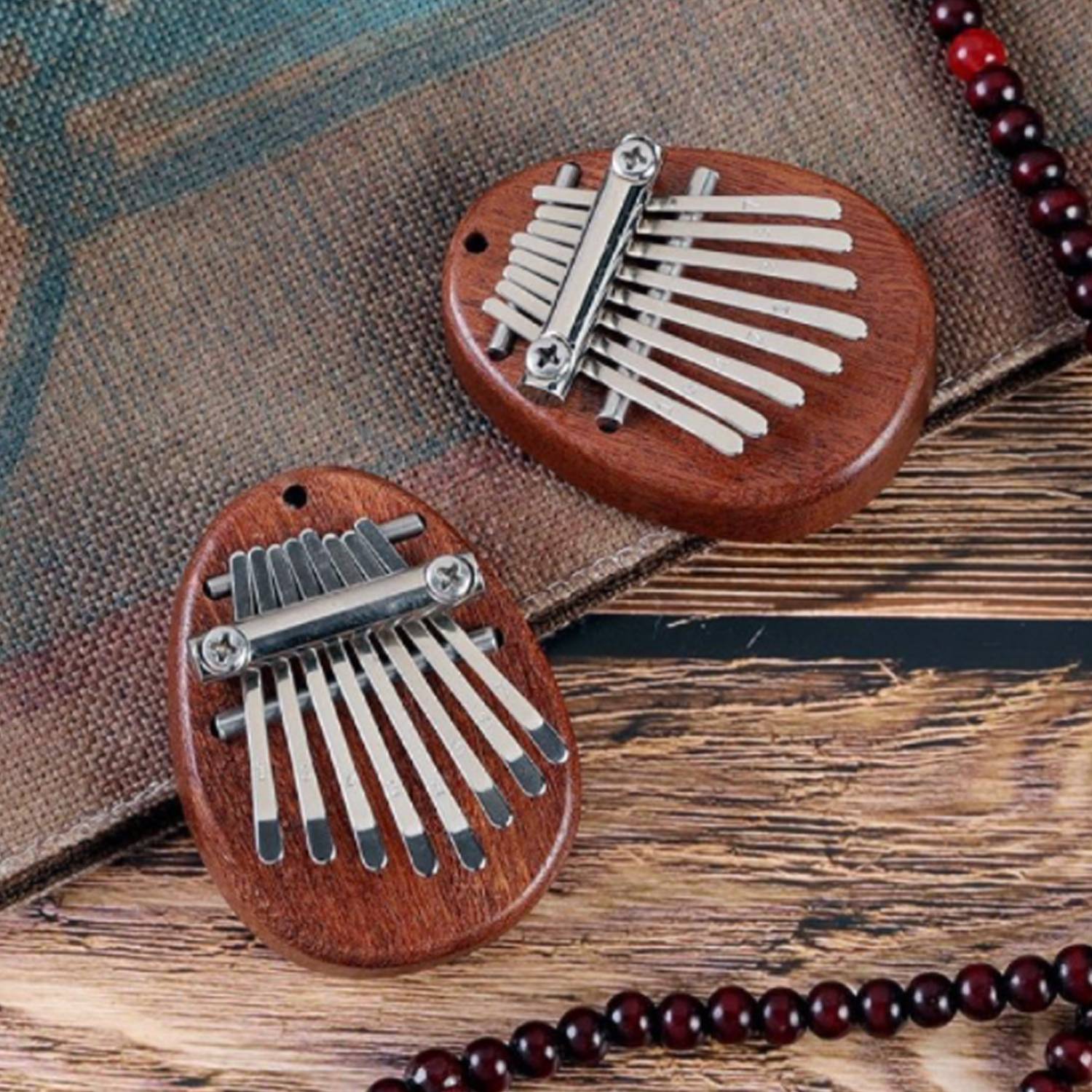 8 Key Mini Thumb Piano Instruments 4