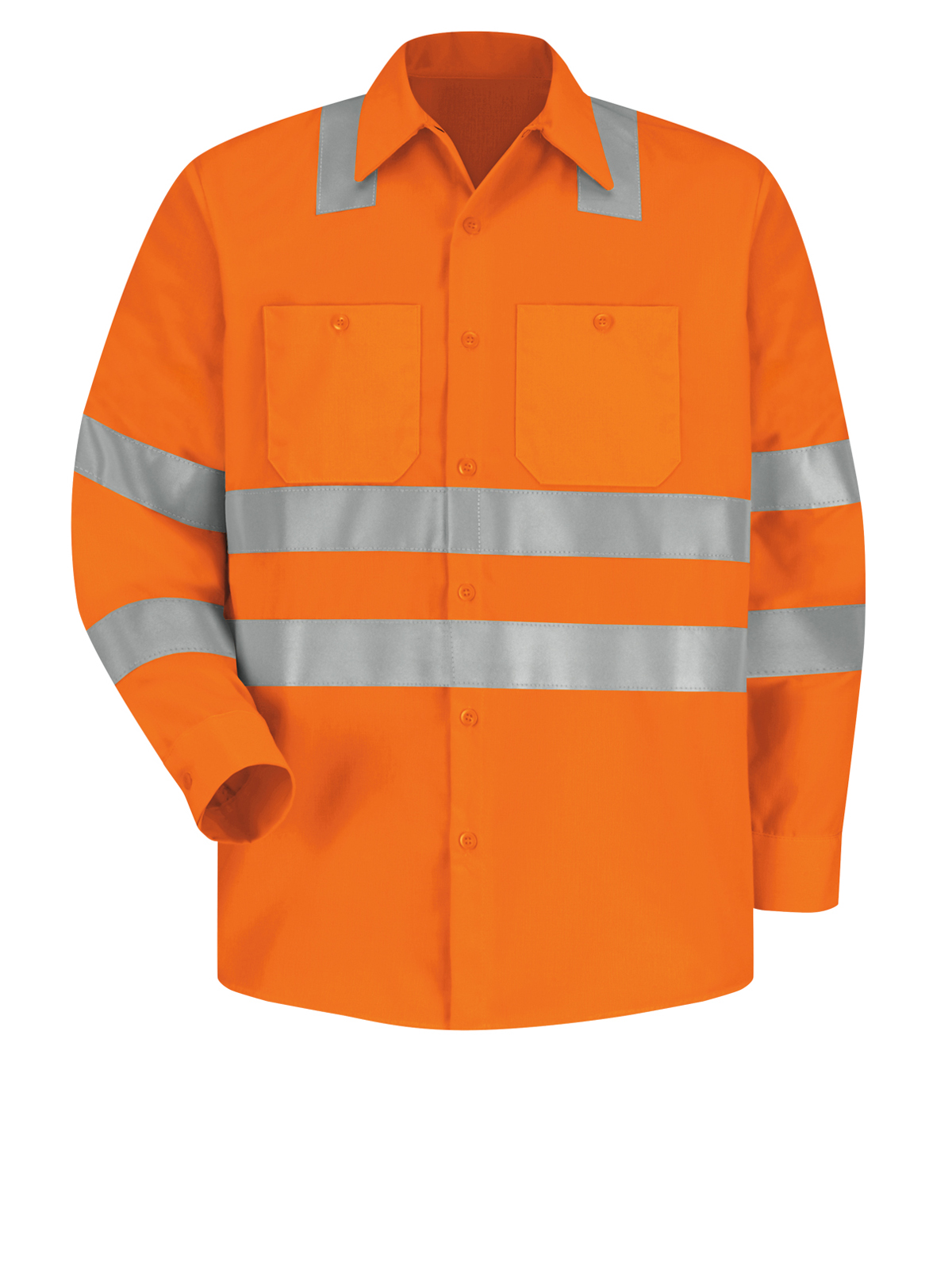 Red Kap Hi-Visibility - Men's Hi-Visibility Long Sleeve Work Shirt 5