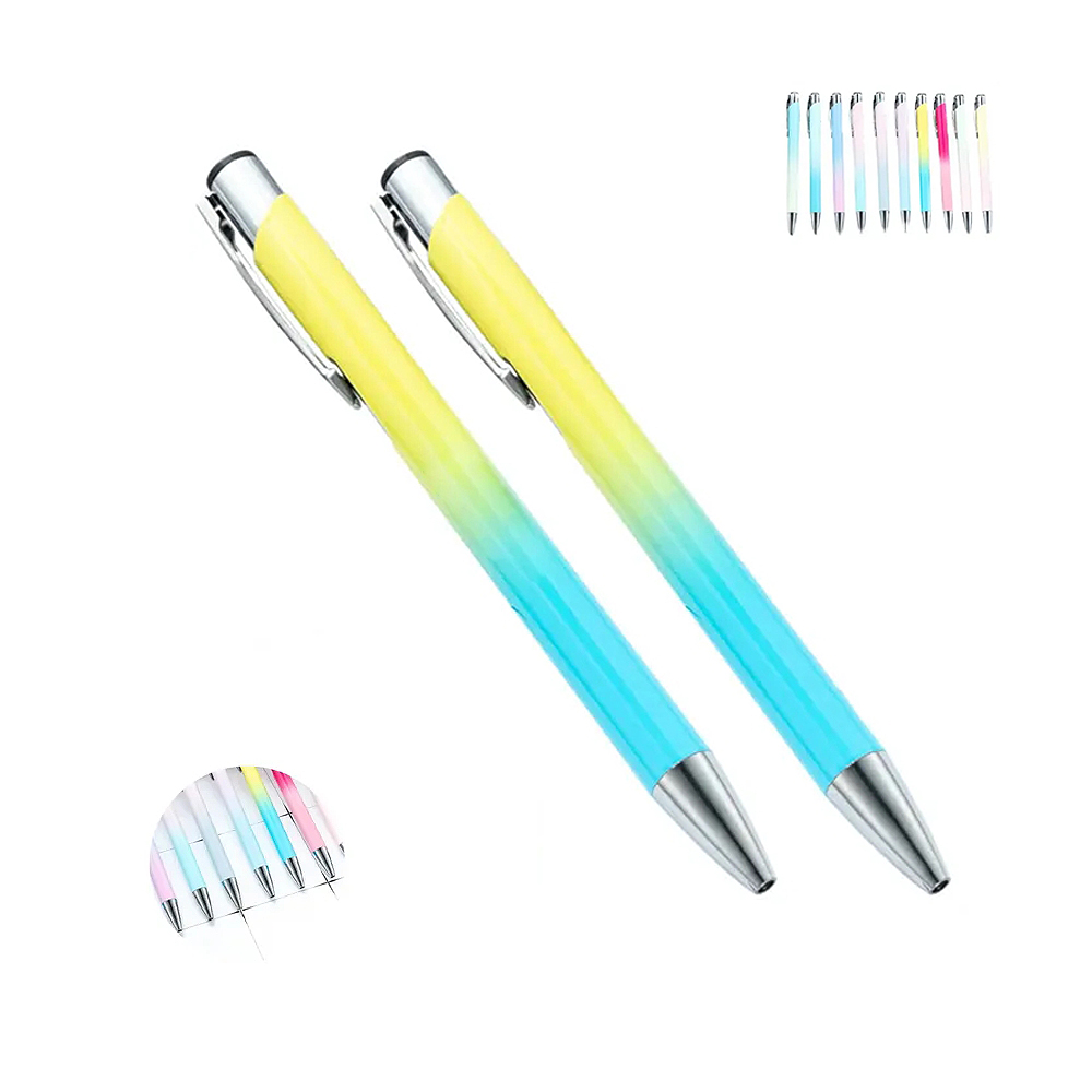 Gradient Color Ballpoint Pen with Metal Clip 2