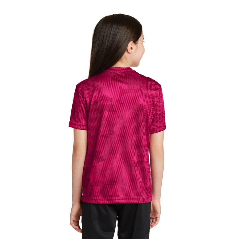Sport-Tek Youth CamoHex Tee. 4