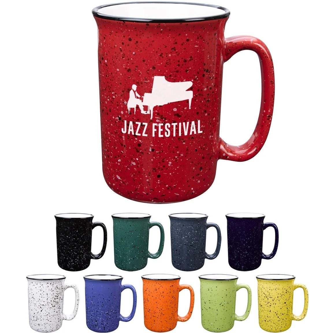 16 Oz Classic Campfire Speckled Ceramic Coffee Mug 2