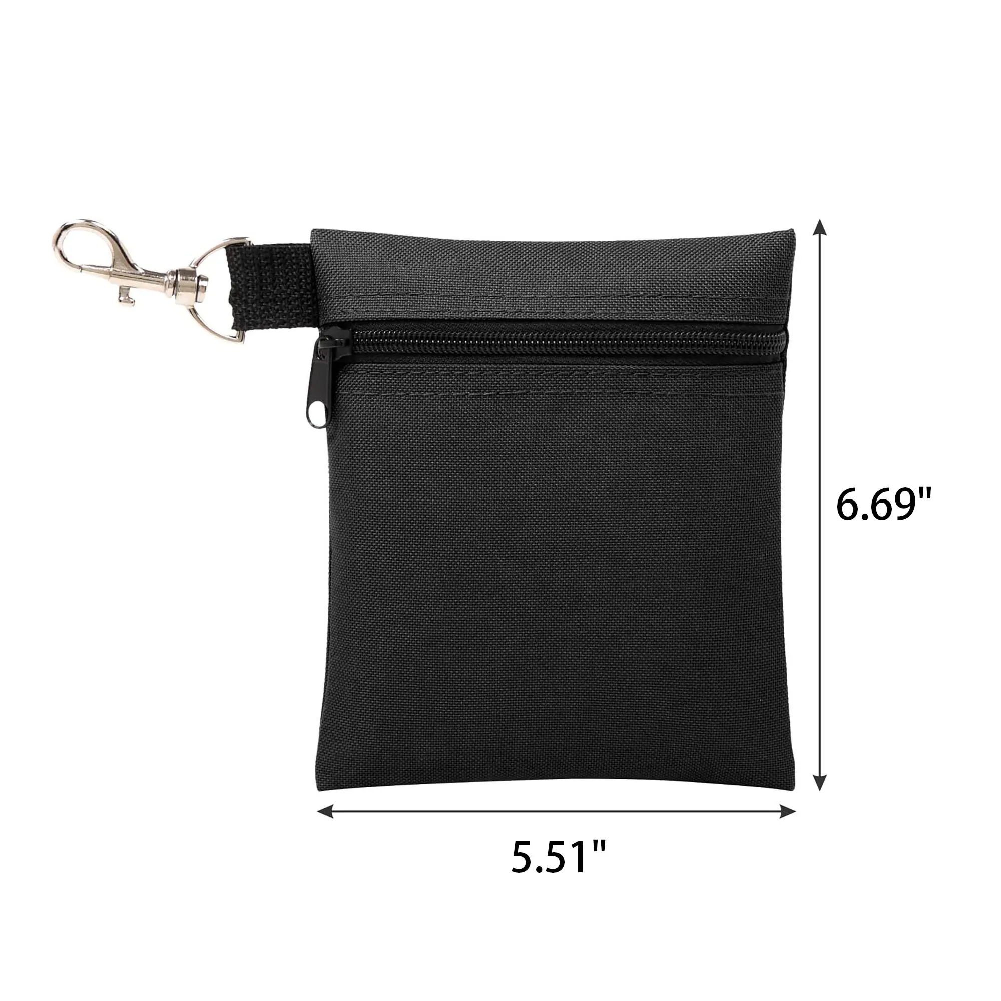 Zipper Golf Accessory Bag With Clip 9