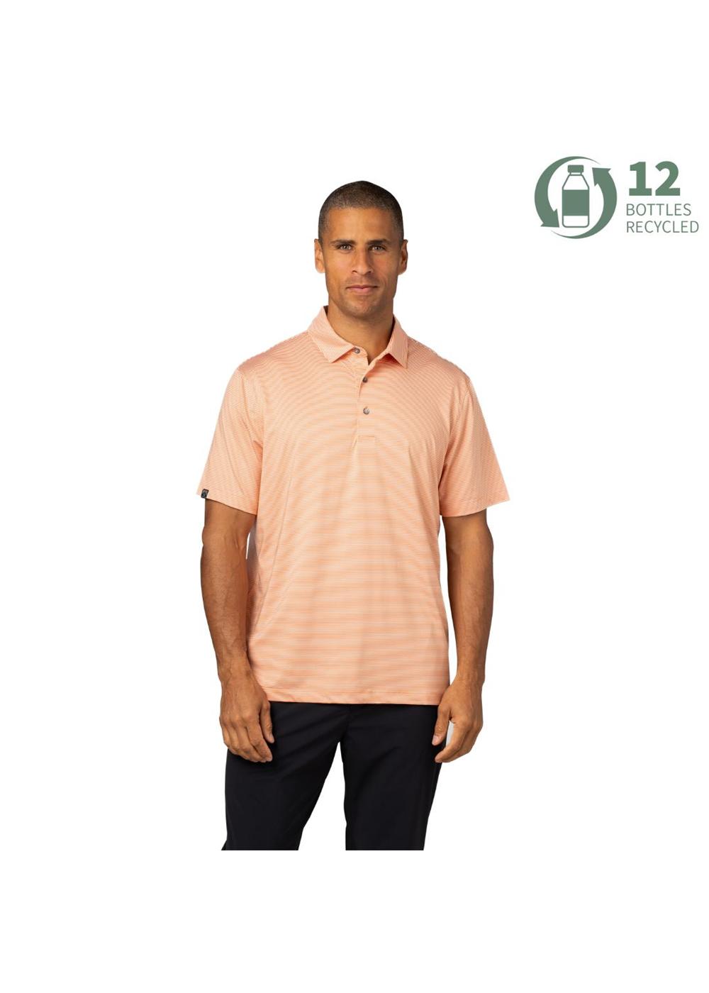 Storm Creek Men's Optimist II Microstripe Short Sleeve Polo 13