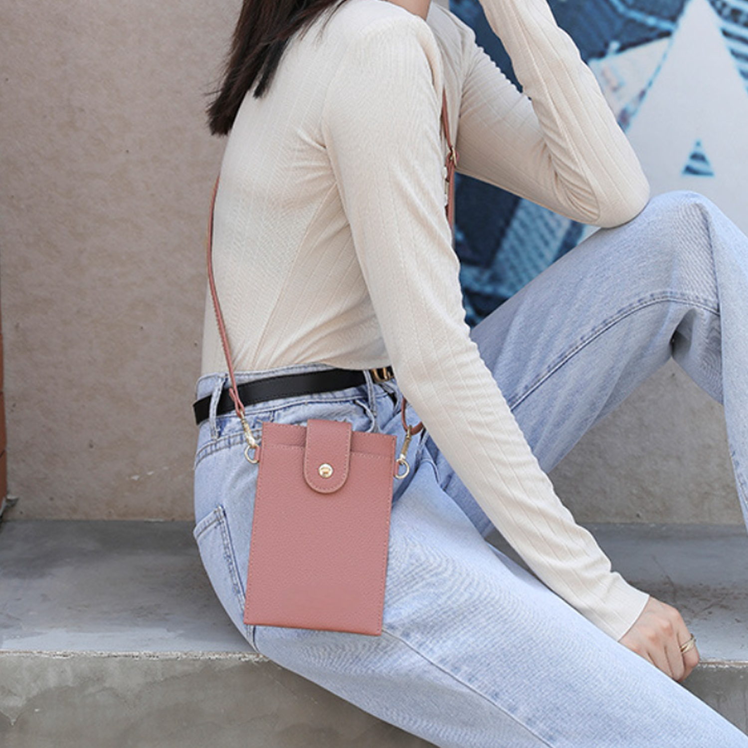 Women'S Small Cross-body Bag Mobile Phone Cellphone Wallet 7