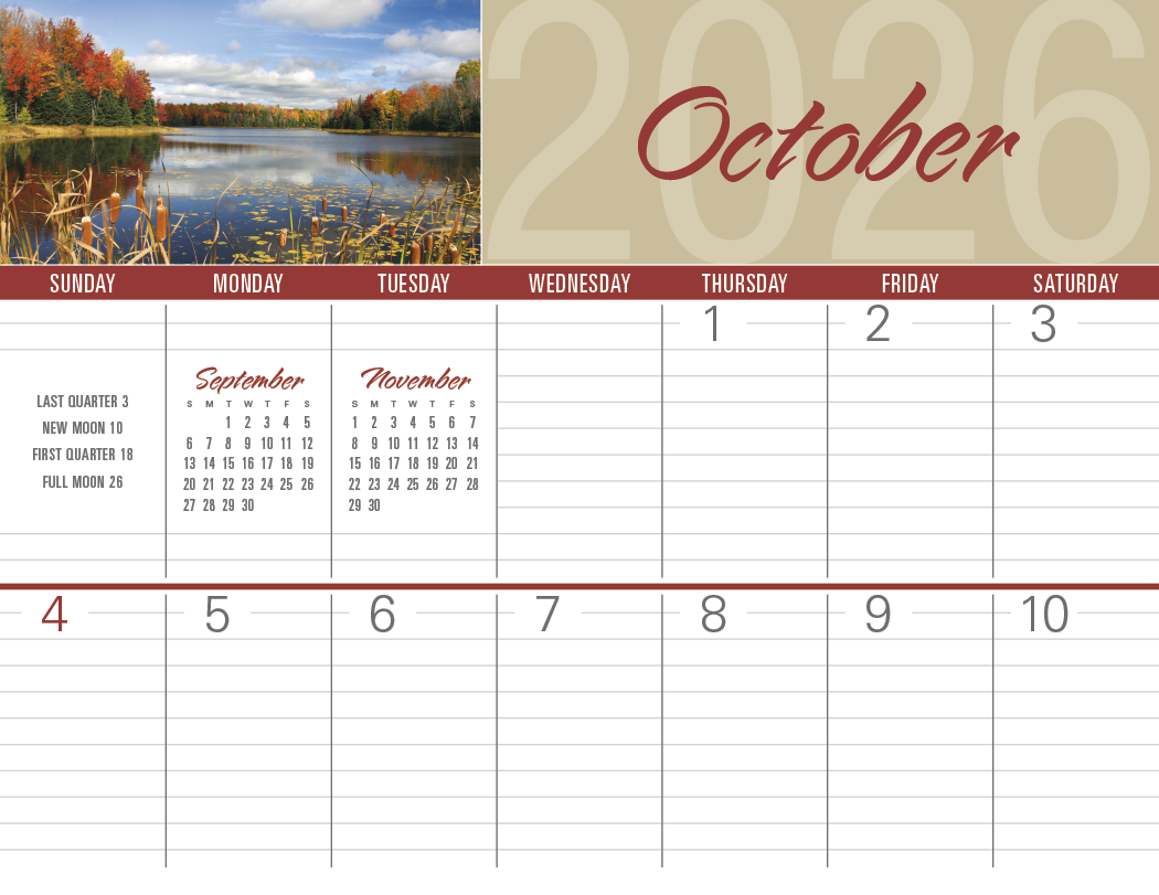 Triumph® Calendars Scenes of America Big Block Memo Calendar 37