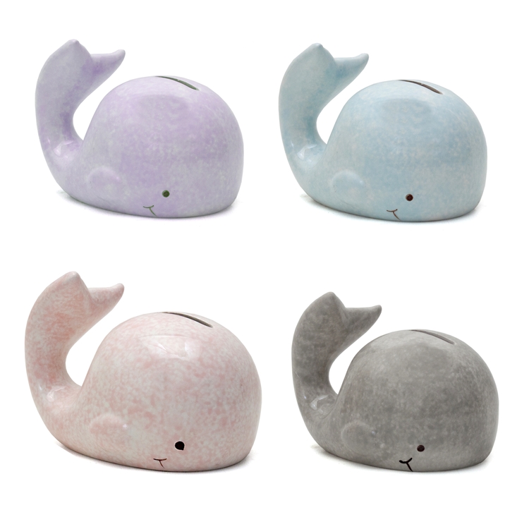 Whale - Unique Mini Hand Painted Ceramic Bank 3