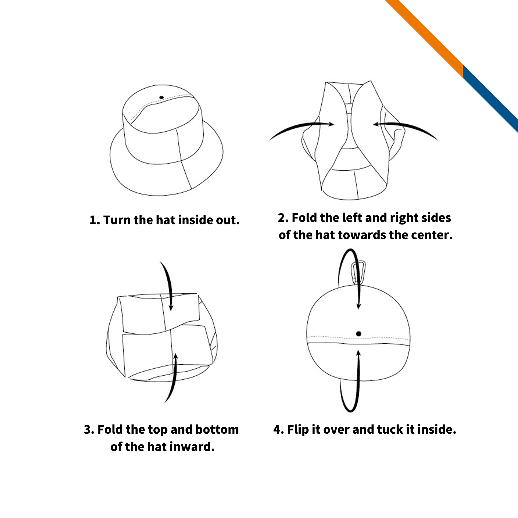 Lulu Foldable Bucket Hat with String 2