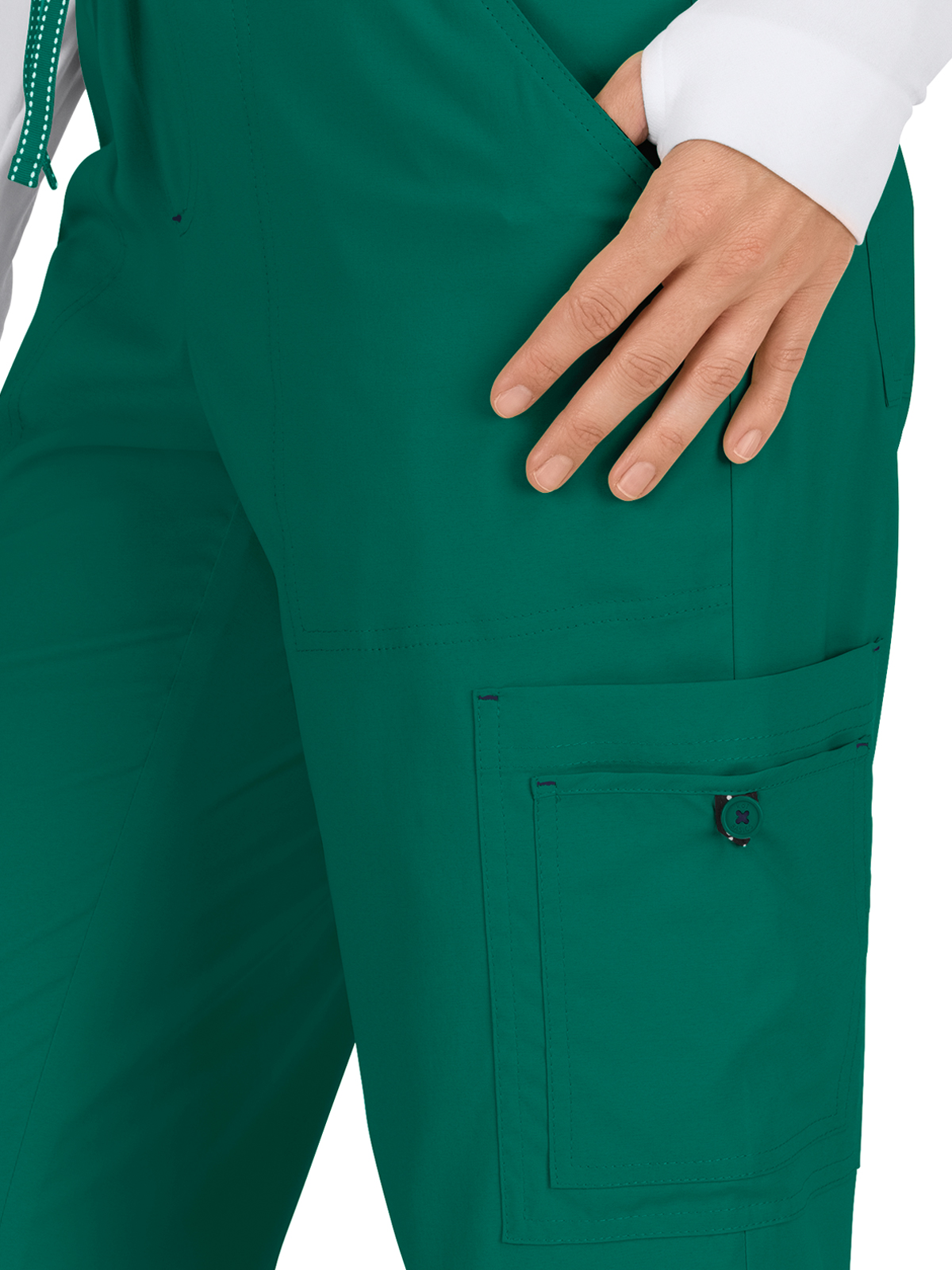 koi - Basics - Women's Eight-Pocket Stretch Cargo Holly Pant 15