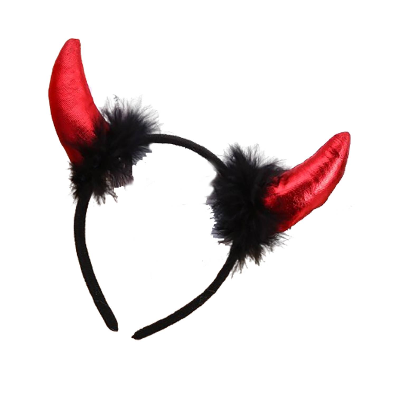 Plush Halloween Devil Horn Headbands 3