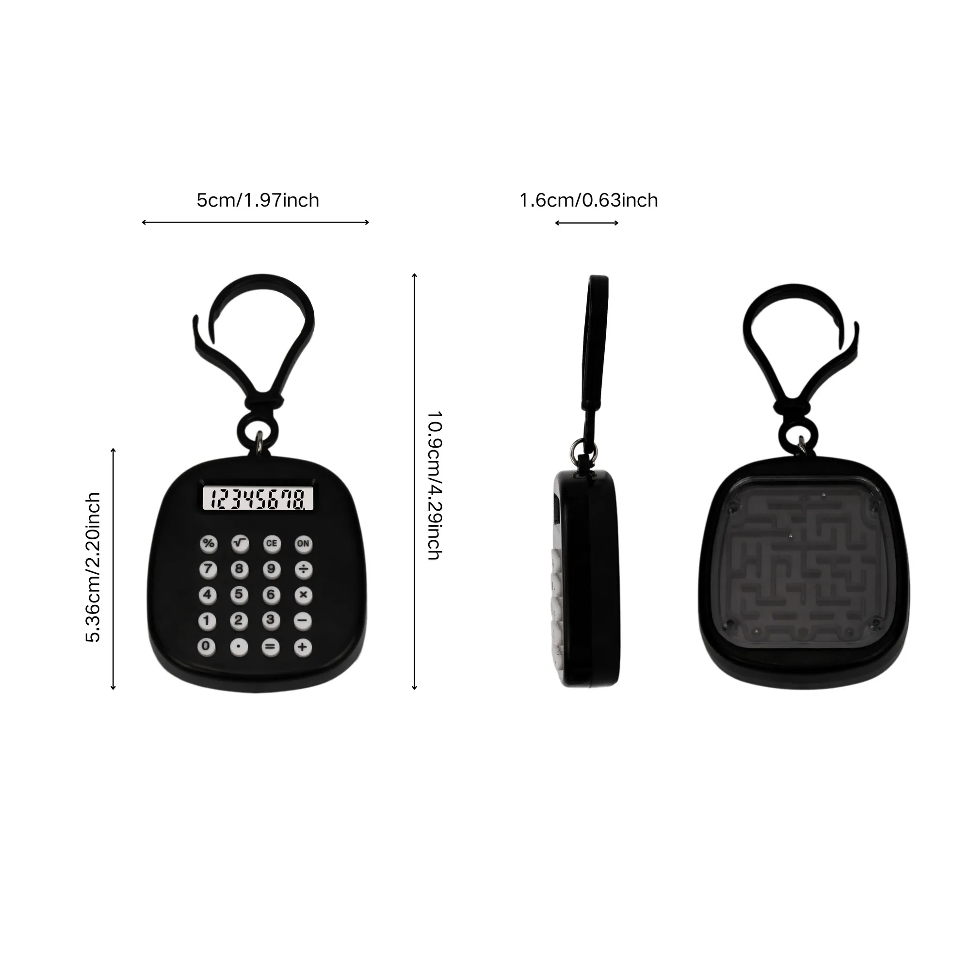 Mini Keychain Calculator with Maze Game 5
