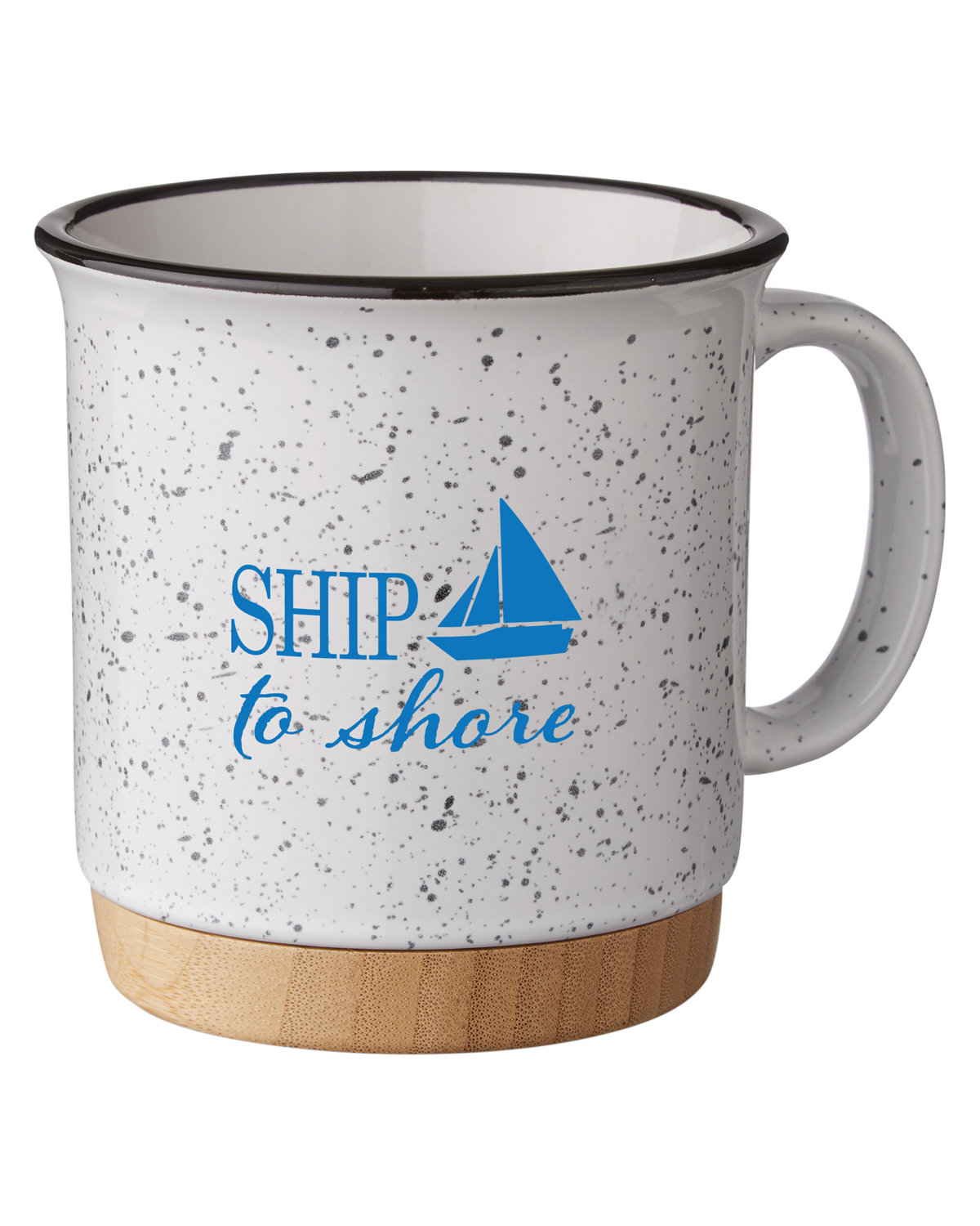 15 oz Campfire Mug With Bamboo Base 1