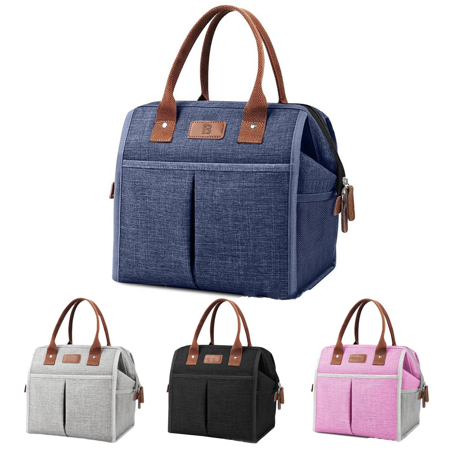 Portable Water-resistant Aluminum Foil Insulated Lunch Bag 8
