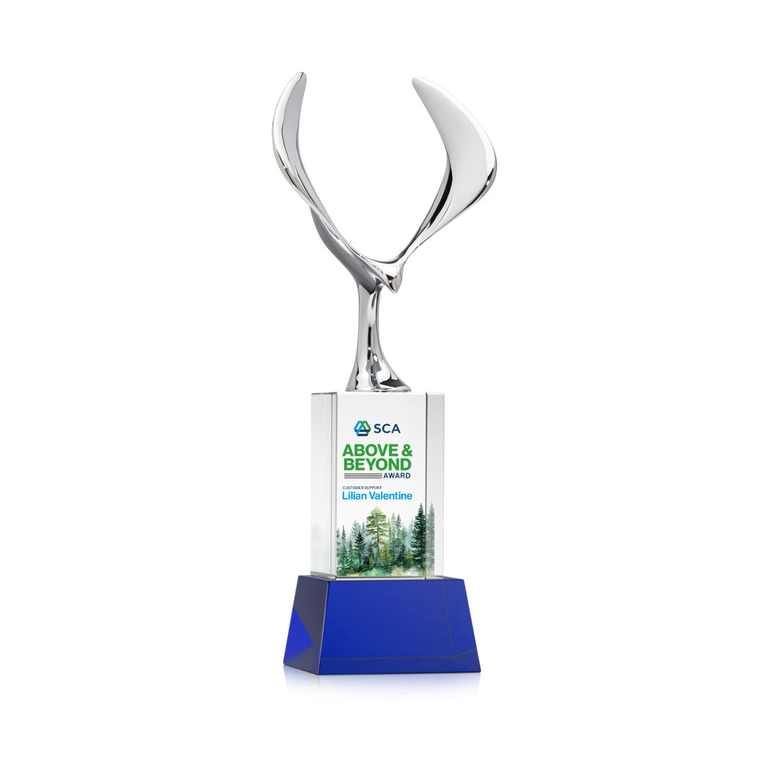 Maverick Eagle VividPrint™ Award on Belcroft Base - Blue 8