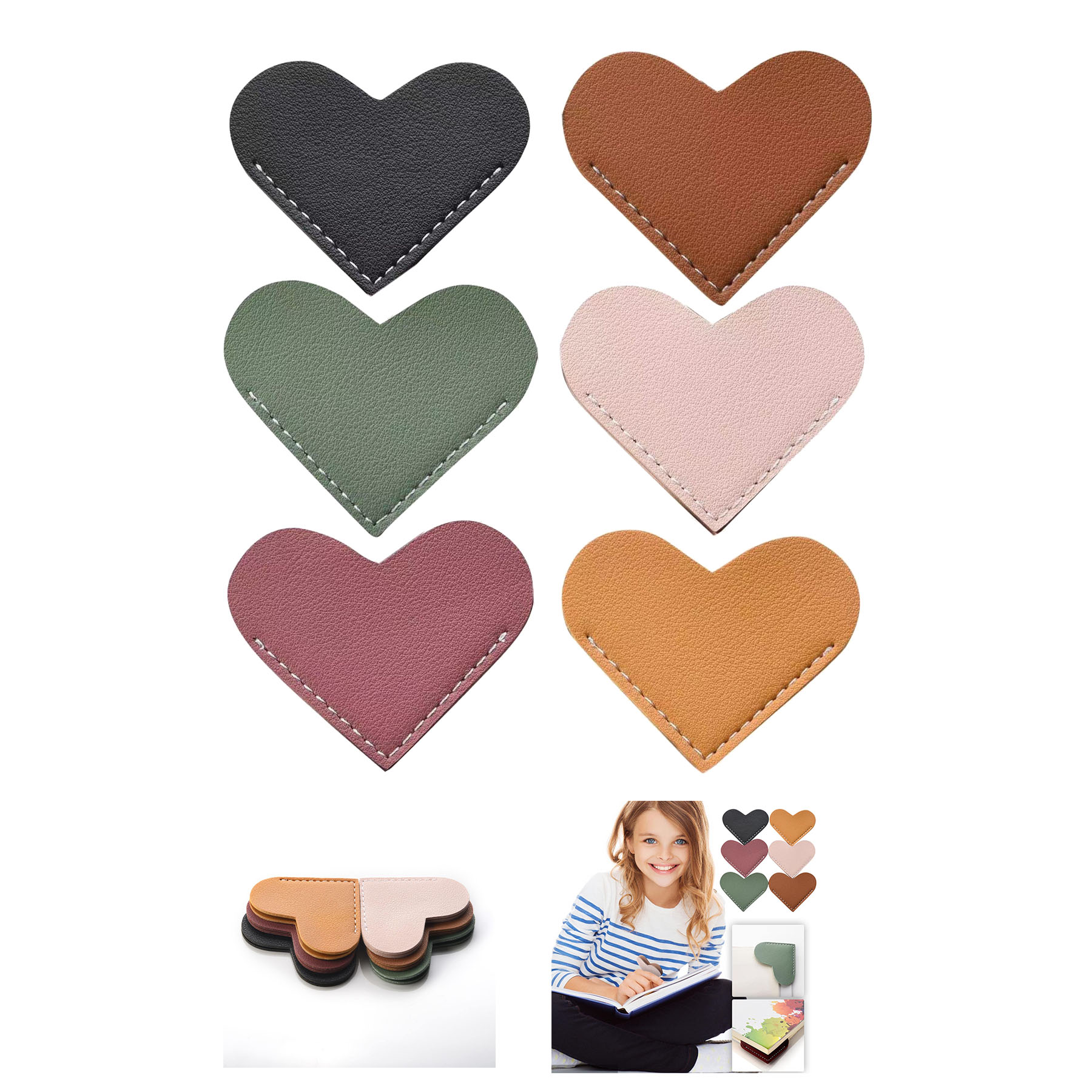 Leather Heart Bookmark 2