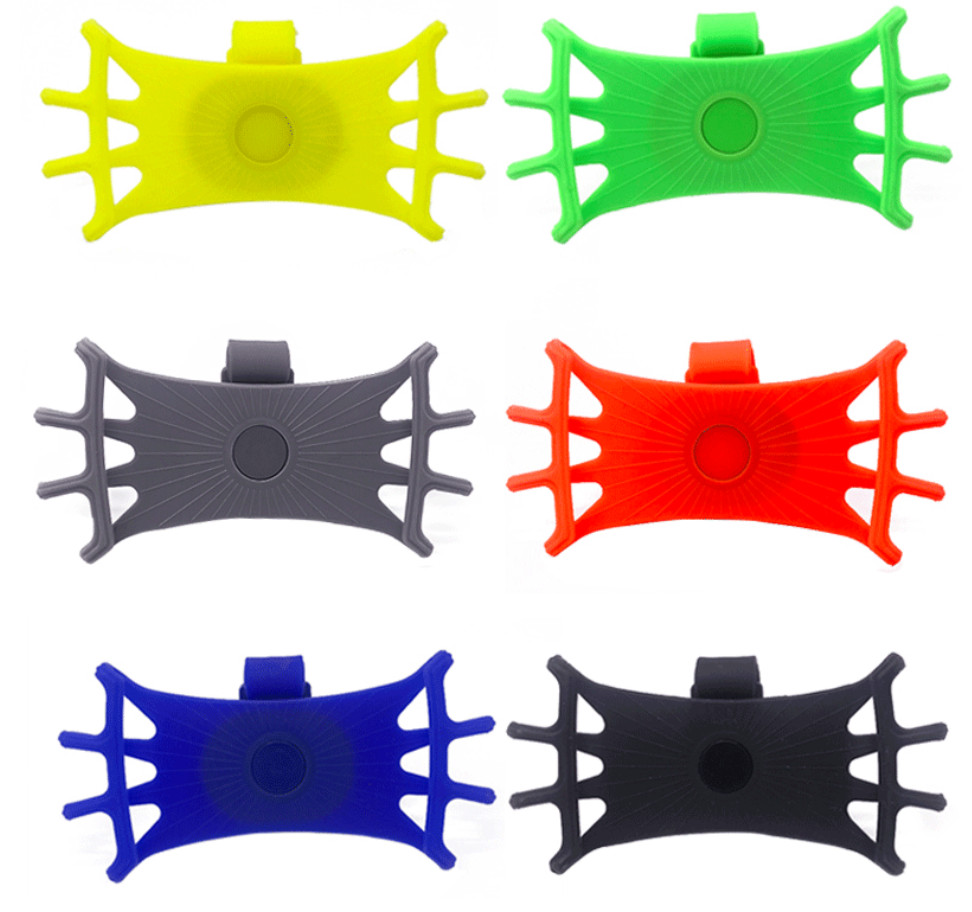 Silicone adjustable flexible mobile phone holders for bike 5