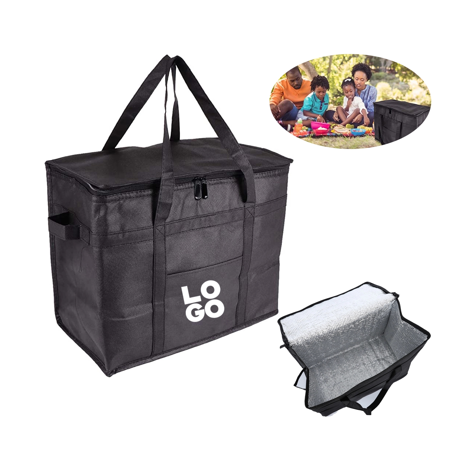 Portable Insulated Picnic Tote Bag 2