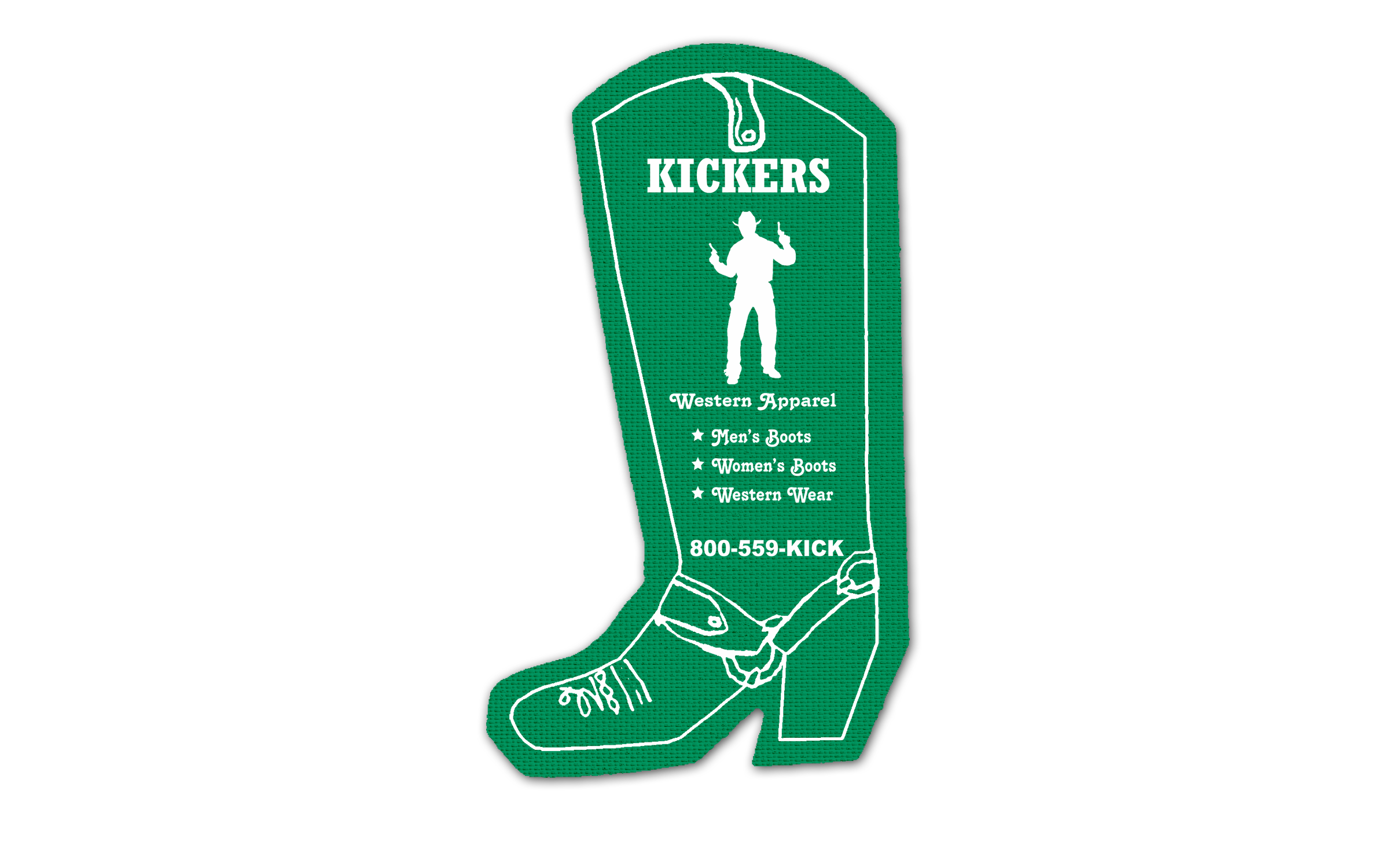 Cowboy Boot Vinyl Jar Opener 90