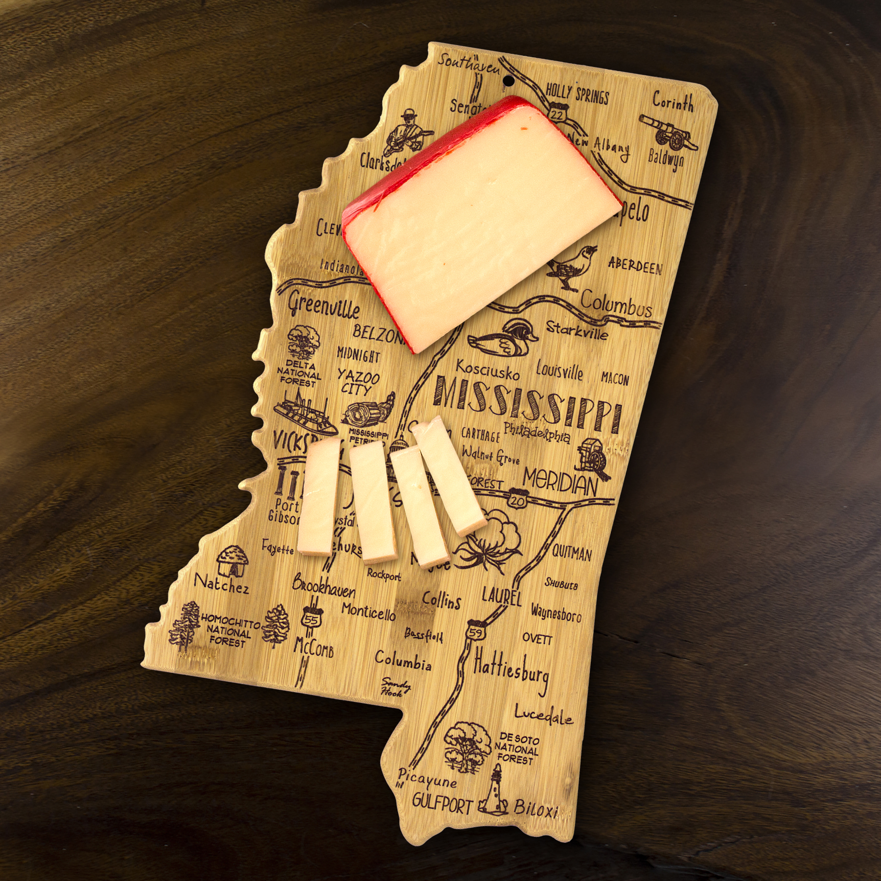 Destination Mississippi Cutting & Serving Board 2