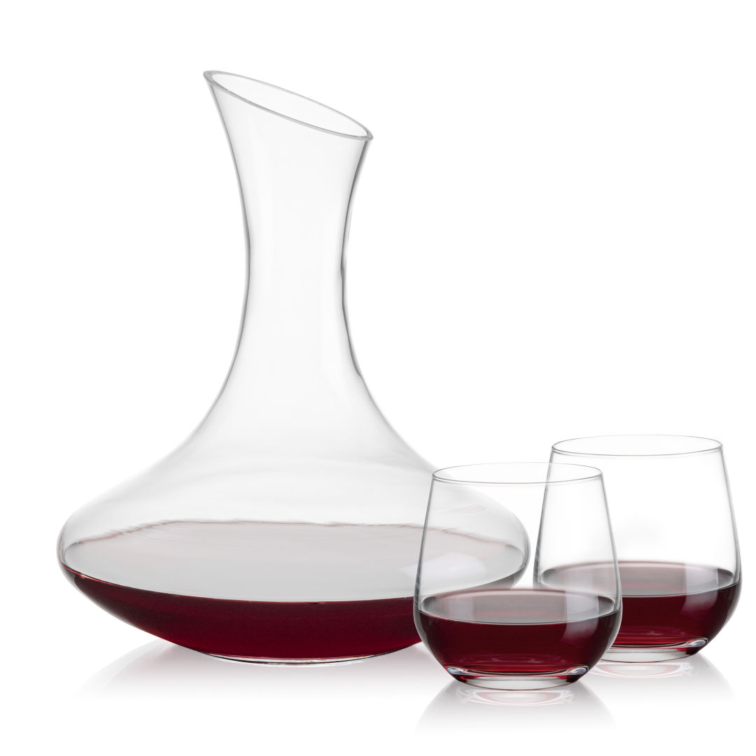Hampton Carafe & Garland Stemless Wine 5