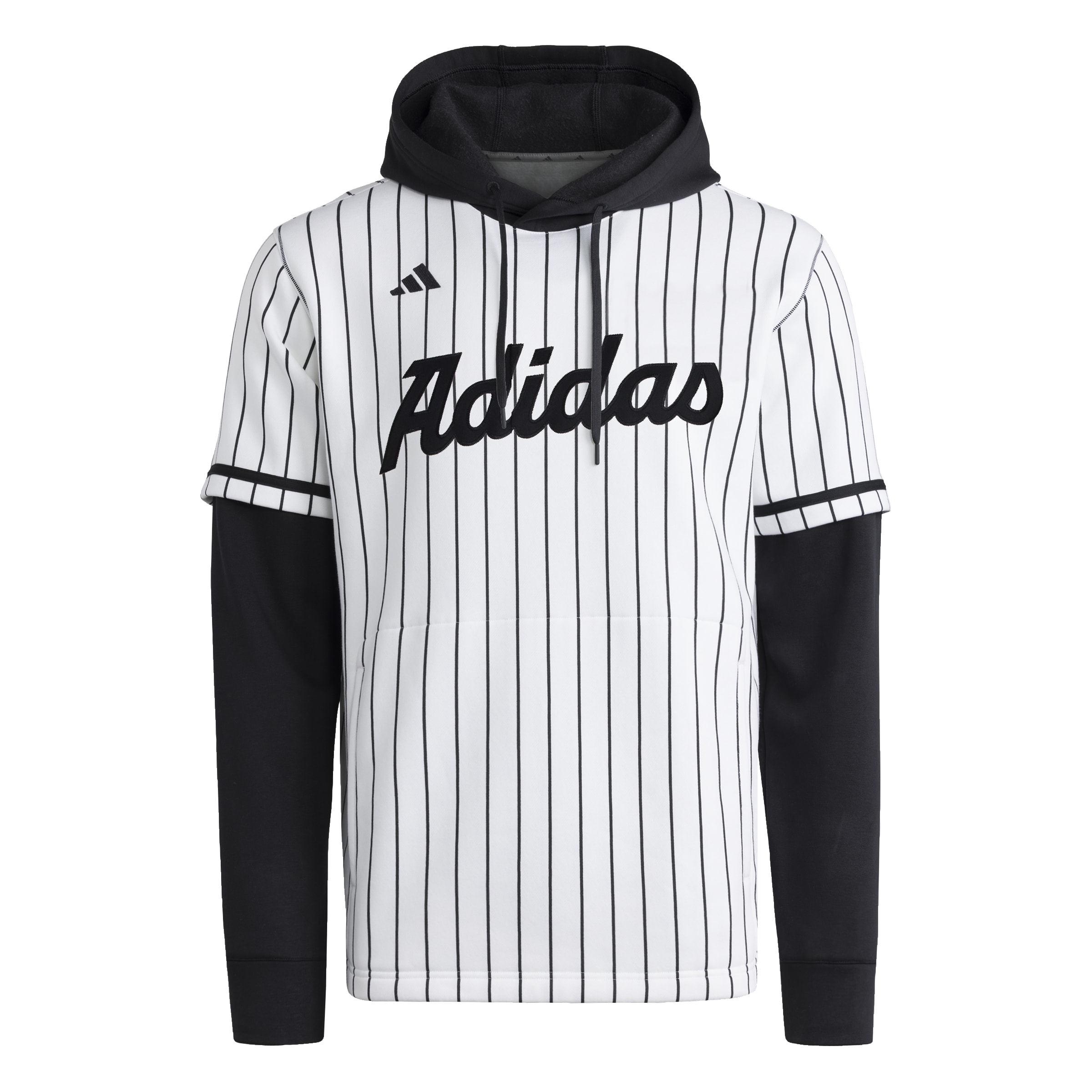 adidas Dugout Pinstripe Youth Hooded Jersey 2