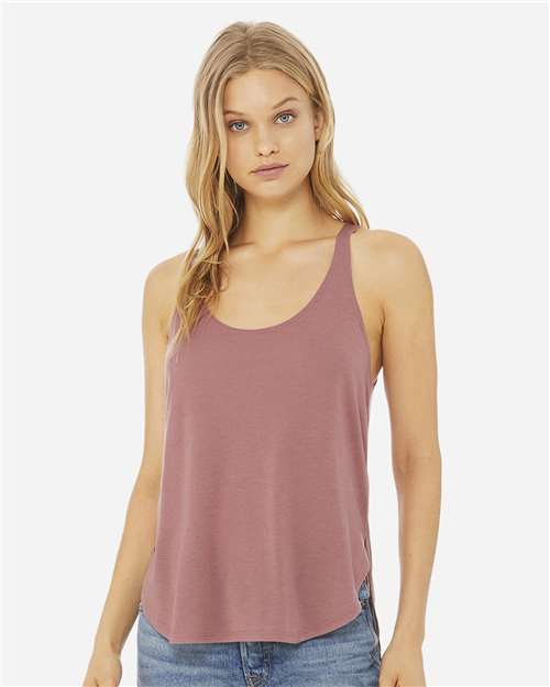 Women's Flowy Tank with Side Slit - 8802 12
