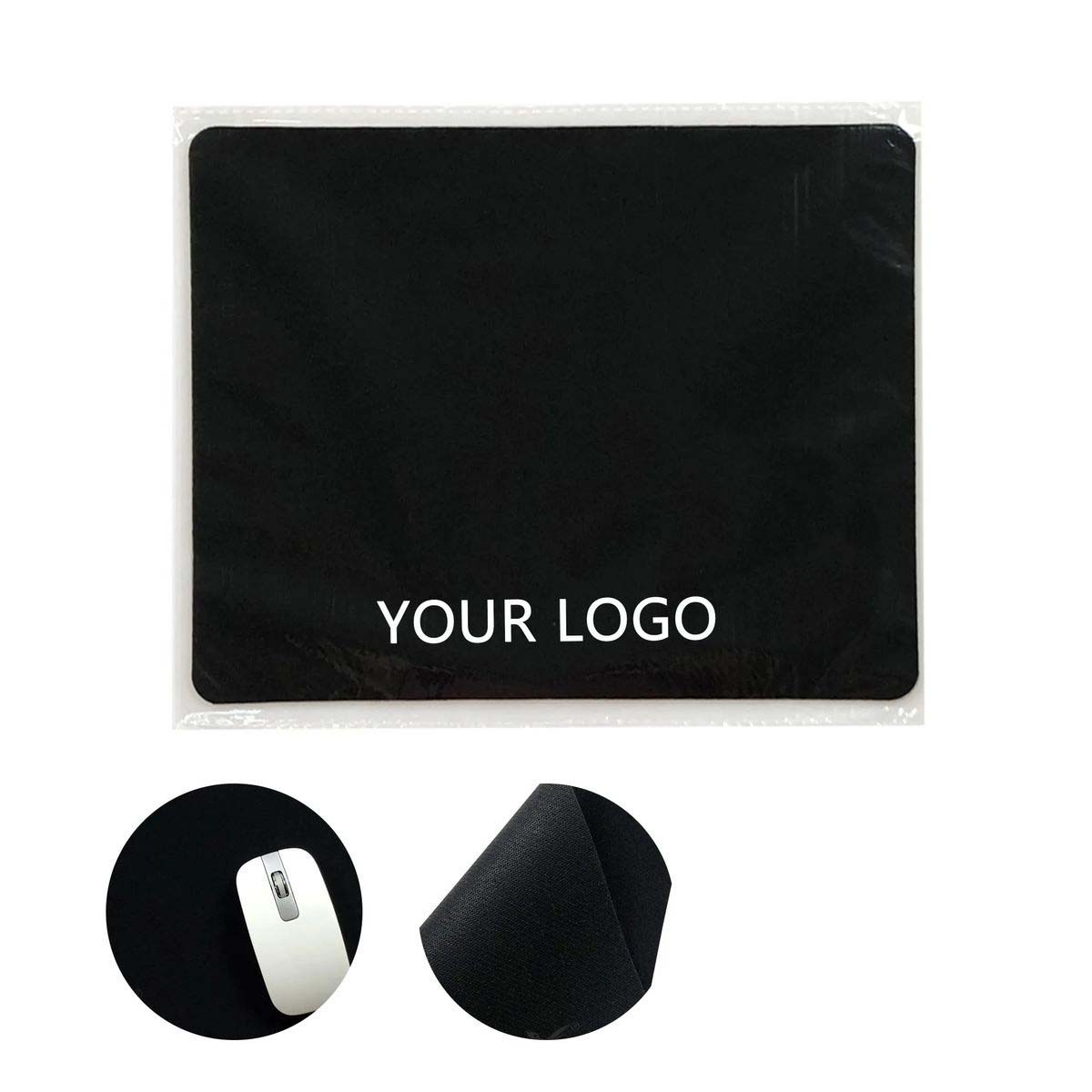 Eco Friendly Rubber Mouse Pad with Cloth Surface 2